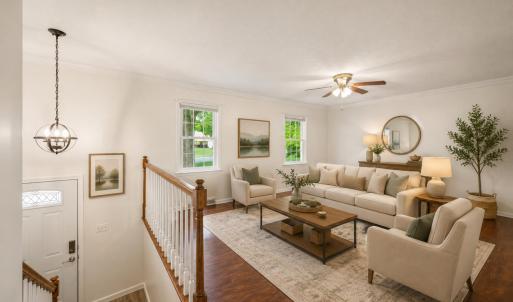 Virtually Staged Living Room
