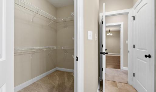 Walk-in closet in Primary Bath