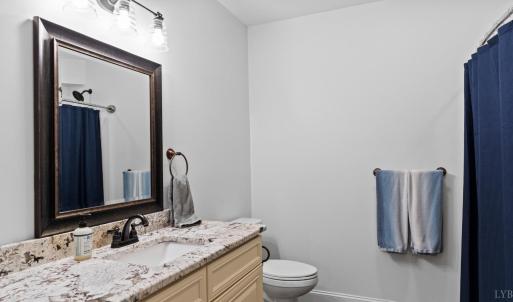Full bathroom on terrace level.