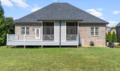 Large level yard.