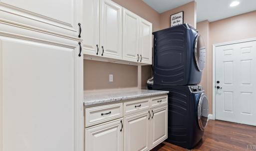 Laundry room on main level.