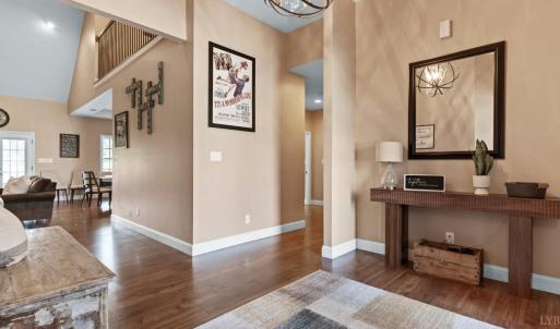 Large foyer inside double front door.