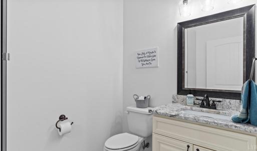 Half bath on main level.