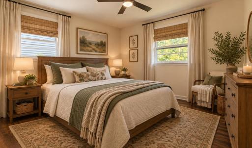 Virtual Staged Photo /  Bedroom