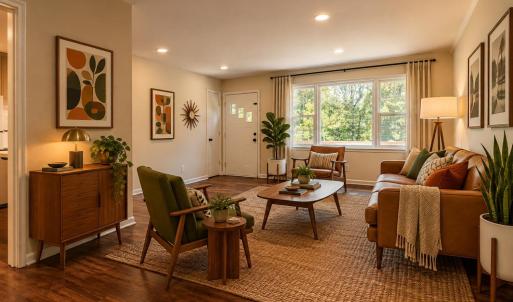 Virtual Staged Photo / Living Room