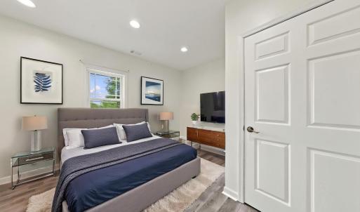AI Staging in terrace level bedroom