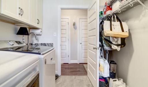 Laundry Room view towards the entry door to the room
