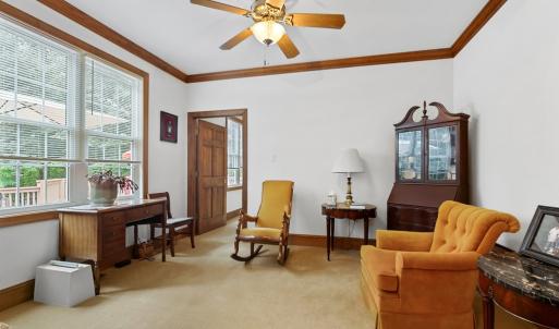 First floor primary suite sitting room
