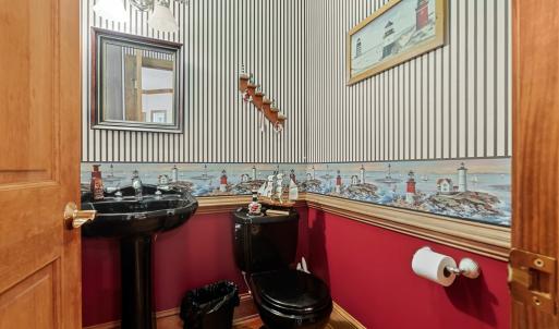 Half bath on first floor