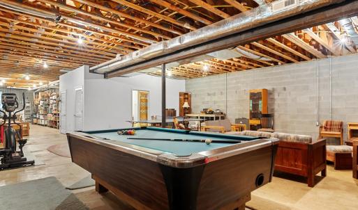 Basement pool table