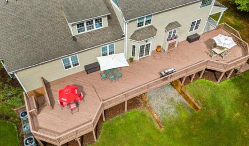 drone view huge deck