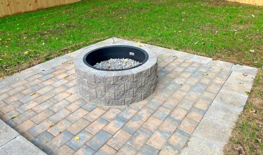 Fire pit and patio