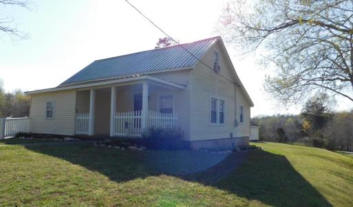 Right side of house
