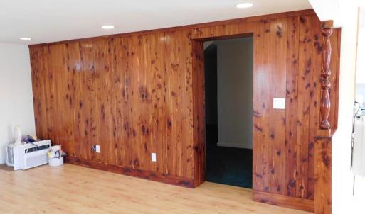 Living R om view 2 solid cedar paneling
