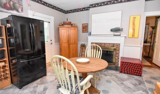 Kitchen fireplace