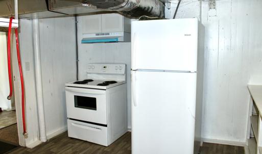 Basement kitchen area