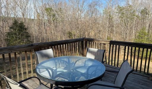 View of woods from 2nd floor cabin