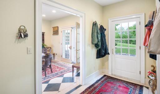 Rear entry hall