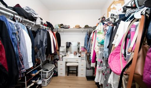 primary room walk-in closet