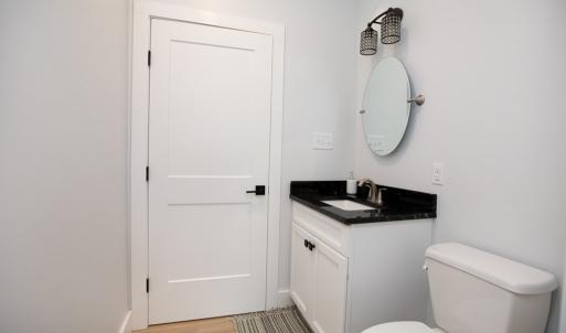 Half bath connected to laundry room