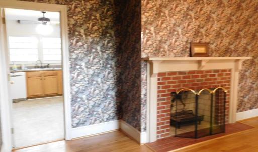 Dining room looking into kitchen