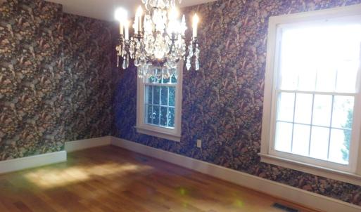 Dining room looking out to the front of the house