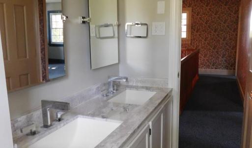 Hall Bath looking towards the upstairs hall
