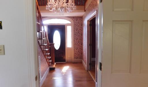 View from kitchen into foyer