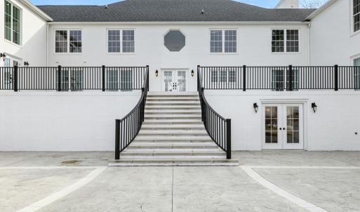 Terrace with grand staircase