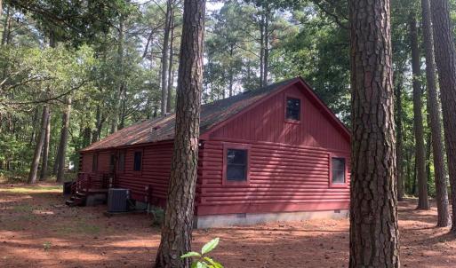 Left side of Log Home