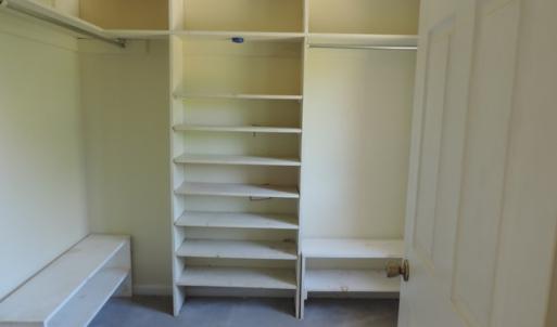Primary closet