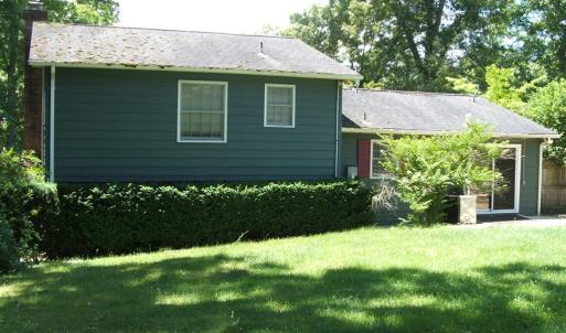 Rear view of home