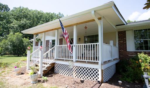 Full Front Porch, A recent addition of a large front porch.