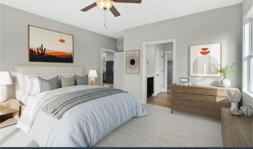 Primary Bedroom, Staged Primary Bedroom
