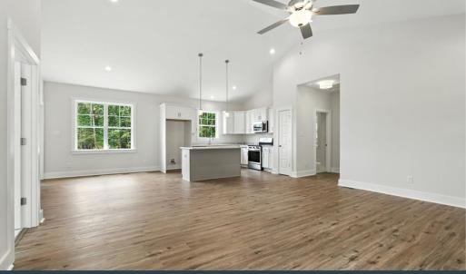 Great Room, LVP Flooring, Cathedral Ceiling, Coat Closet