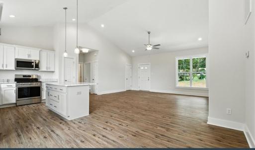 Dining Area, Open To Kitchen, LVP Flooring, Recessed Lighting