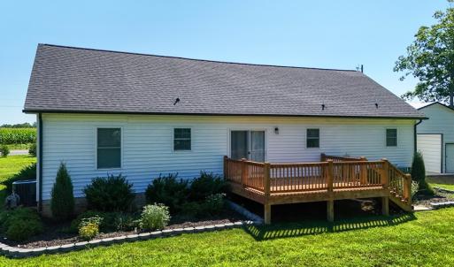 Back of Property , Perfect Rear Deck for Outdoor Living, Entertaining, Grilling, or simply relaxing outdoors.