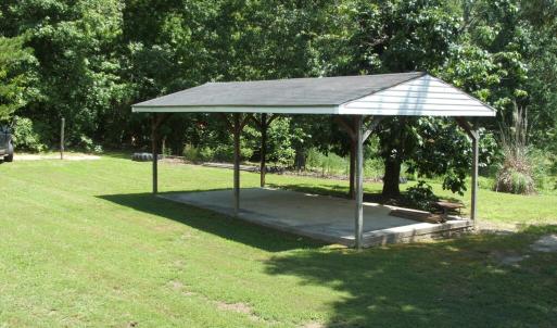 Pavilion for relaxing in the shade and for family gatherings