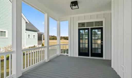 Large Covered Side Porch