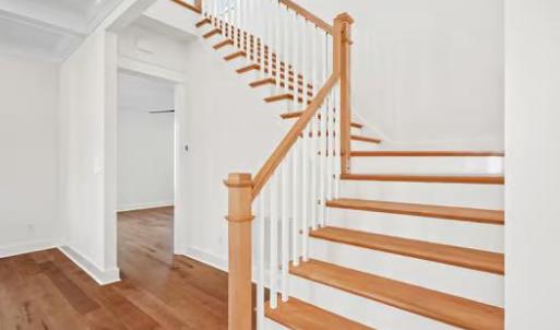 Beautiful Wood Tread Stairs