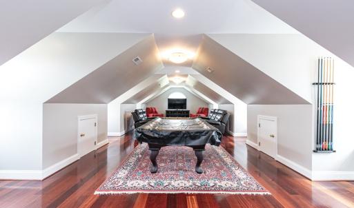 Bonus room above the garage