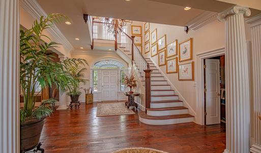 Foyer and grand stairs