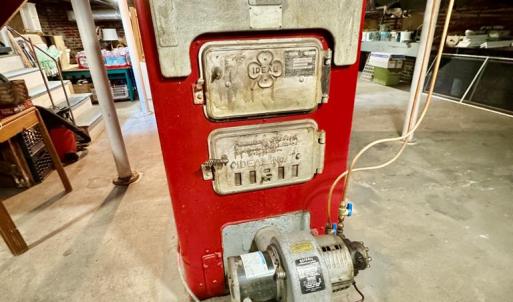 Furnace in front house