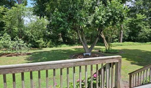 Rear yard and deck from bedrooms