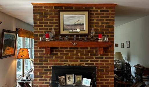 Fireplace, leading to Living Room