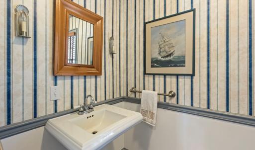 1st floor half bath off kitchen area
