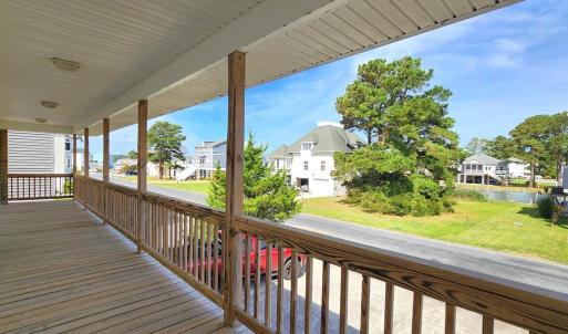 Front deck with a view off of hallway