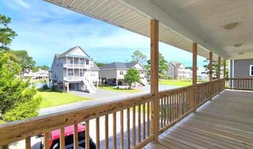 Front deck with a view off of hallway