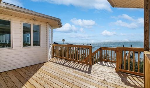 Large new deck off of living room