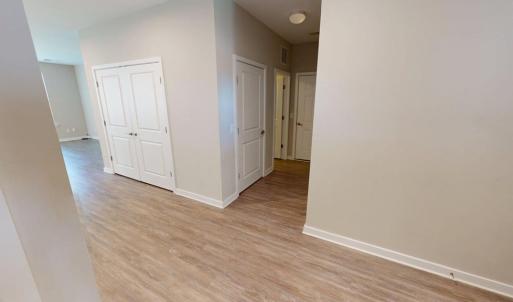 View to laundry and entrance from garage